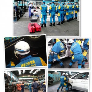 消防本部の見学